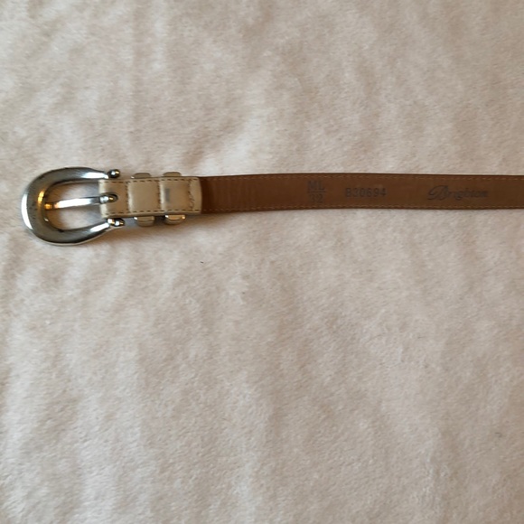 Brighton Flower Nude color Leather Belt - Picture 4 of 10